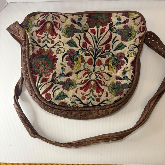 Vintage Joe Boxer Woven Tapestry Floral Pattern Purse Bag Handbag 90s Y2K main image 5